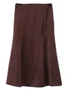 Herskind A-line Midi Skirt In Burgundy