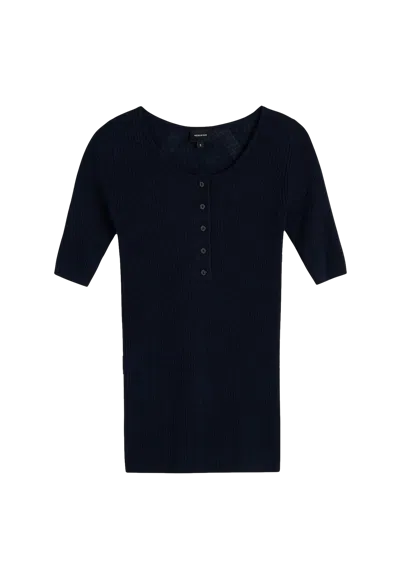 Herskind Agnes Knit Blouse In Blue