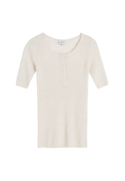 Herskind Agnes Knit Blouse In White