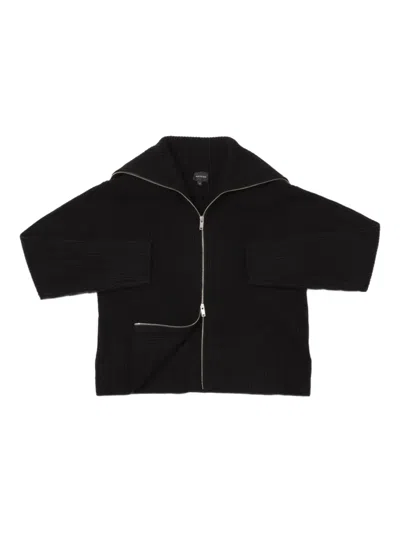 Herskind Archie Zipped Cardigan In Black