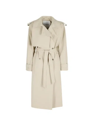 Herskind Astra Double-breasted Trench Coat In Multi