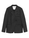 Herskind Asymmetric Pocket Jacket In Black