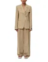 Herskind Asymmetrical Front Closure Blazer In Brown