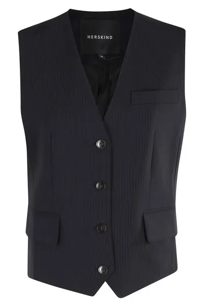 Herskind Atlas Vest In Blue