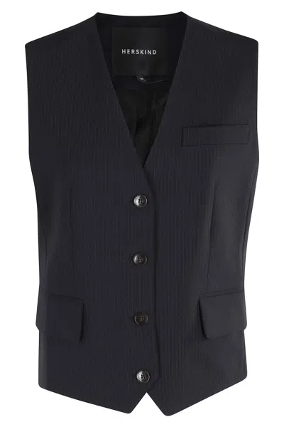 Herskind Atlas Vest In Blue