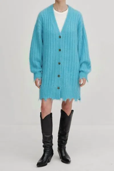 Herskind Base Knit Cardigan In Light Blue