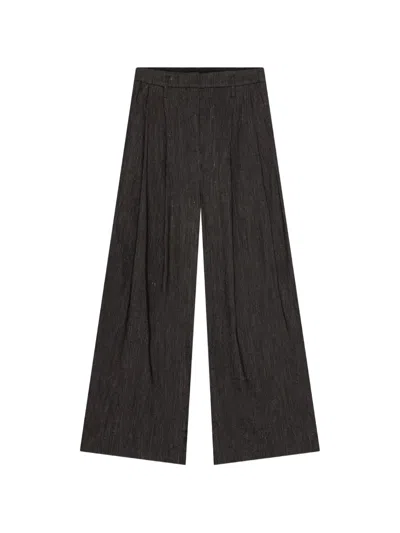 Herskind Bowie Pleated Trousers In Black