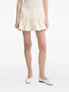 Herskind Bubble-hem Mini Skirt In Neutral