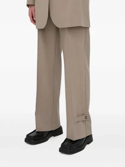 Herskind Button-fastening Tailored Trousers In Brown
