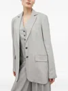 Herskind Buttoned Blazer In Gray