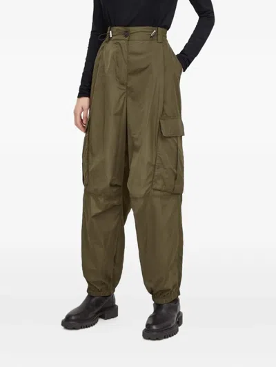 Herskind Cargo Parachute Pants In Green