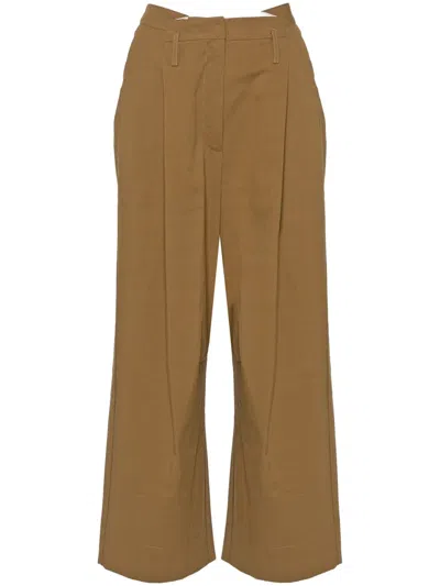 Herskind Carl Pleated Trousers In Neutrals