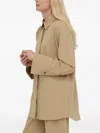 Herskind Cato Buttoned Shirt Jacket In Brown