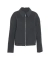 Herskind Zip-front Patch-pocket Jacket In Black