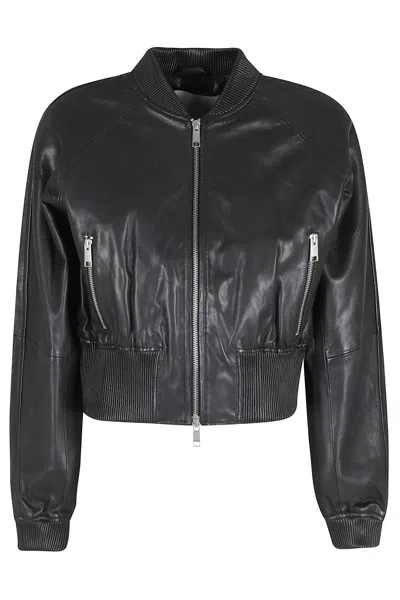 Herskind Dario Leather Jacket In Black