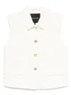Herskind Dented-buttons Waistcoat In Neutrals