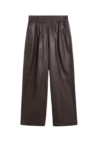 Herskind Eagle Long Leather Pants In Red