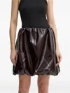Herskind Elasticated Mini Skirt In Brown
