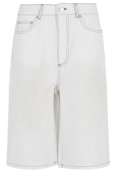 Herskind Emily Denim Shorts In Neutral