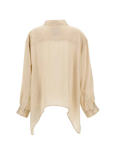 Herskind Enrico Asymmetric Shirt In Neutral