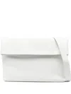 Herskind Foldover Leather Shoulder Bag In White