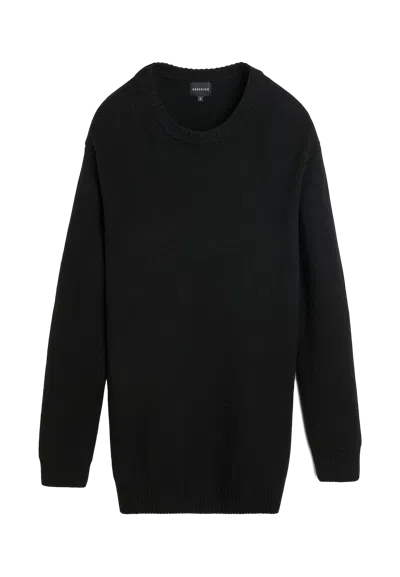 Herskind Fred Knit Sweater Dress In Black