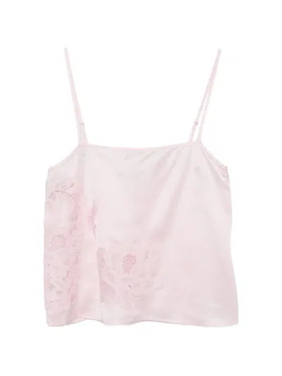 Herskind Frida Lace-insert Top In Pink