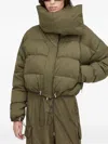Herskind Funnel-neck Drawstring Jacket In Green