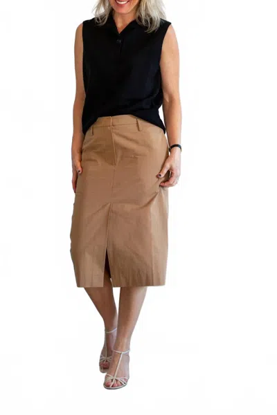 Herskind Grace Mini Skirt In Khaki In Neutral