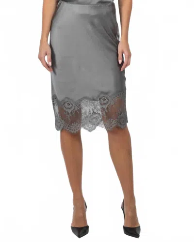Herskind Herbert Midi Skirt In Dark Grey