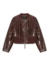 Herskind Herry Leather Jacket In Brown