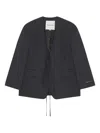 Herskind Indiana Tie-front Blazer In Black