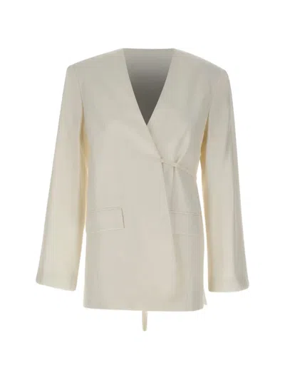 Herskind Indiana Tie-belt Blazer In Neutral