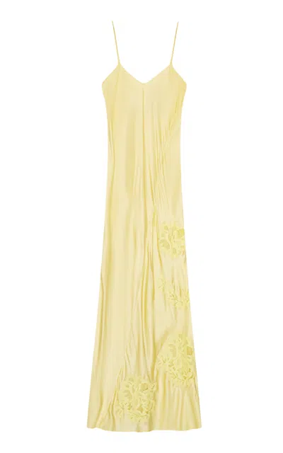 Herskind Isla Appliquã©d Maxi Dress In Yellow
