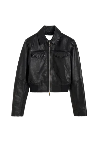 Herskind Joelle Leather Jacket In Black