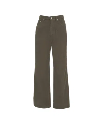 Herskind Kat' Corduroy Trousers In Gray
