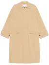 Herskind Kylie Cotton Long Coat In Beige