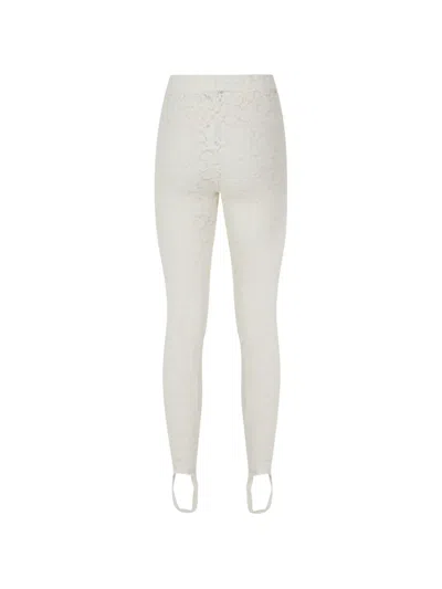 Herskind Lace-pattern Stirrup Trousers In White