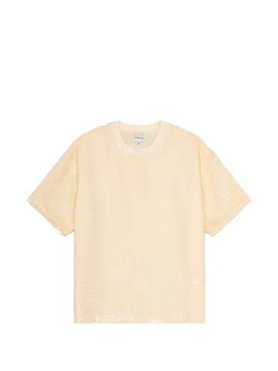 Herskind Larsson Sequin-embellished T-shirt In Neutral
