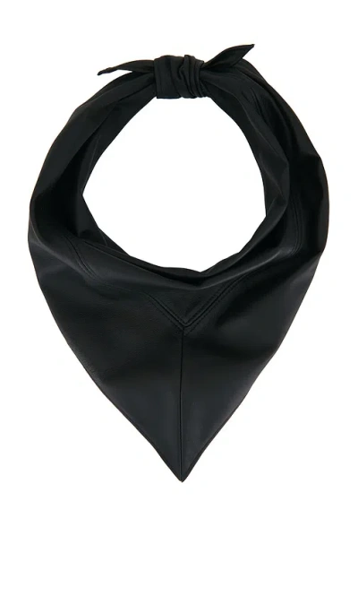 Herskind Leather Scarf In Pattern