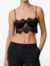 Herskind Lilly Lace-trimmed Top In Black
