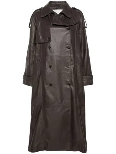 Herskind Lima Trench Coat In Brown