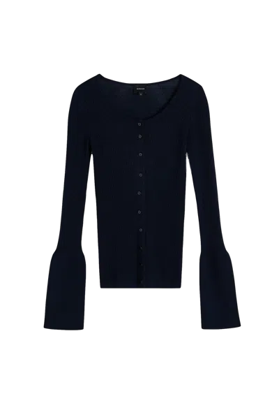 Herskind Liw Knit Cardigan In Blue