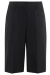 Herskind Pressed-crease Bermudas In Black