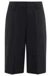 Herskind Pressed-crease Bermudas In Black