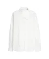 Herskind Mila' Asymmetric Collar Blouse In White