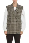 Herskind Houndstooth Double-breasted Waistcoat In Multi