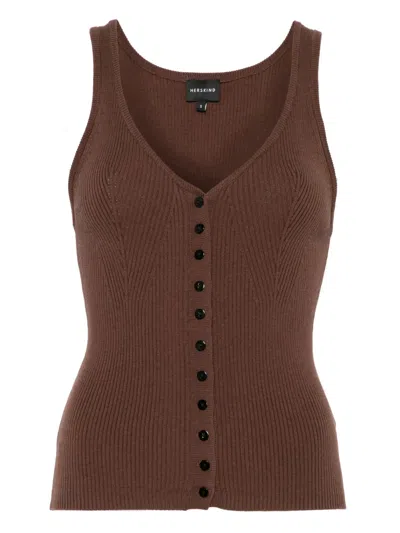 Herskind Nellie Tank Top In Brown