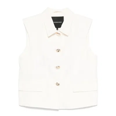 Herskind Dented-buttons Waistcoat In Beige