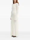 Herskind Open-back Bell-sleeve Maxi Dress In White